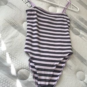 Black & purple bodysuit